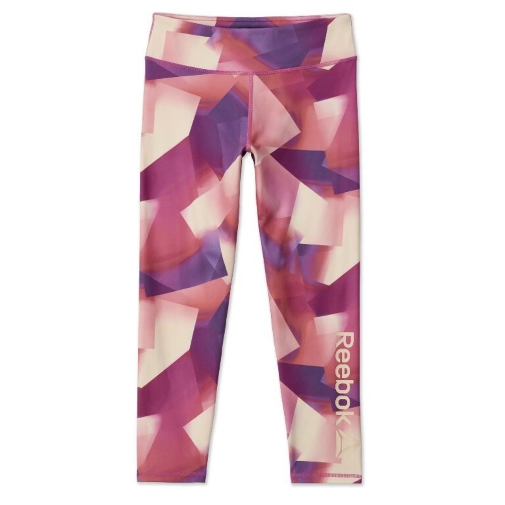 Reebok Girls Active Ethereal Ombre Capri Legging XS 4-5 New with Tags Cayenne